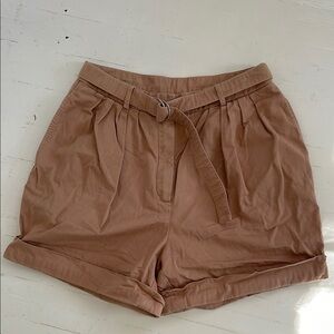 Acne High Waist blush color Shorts sz40